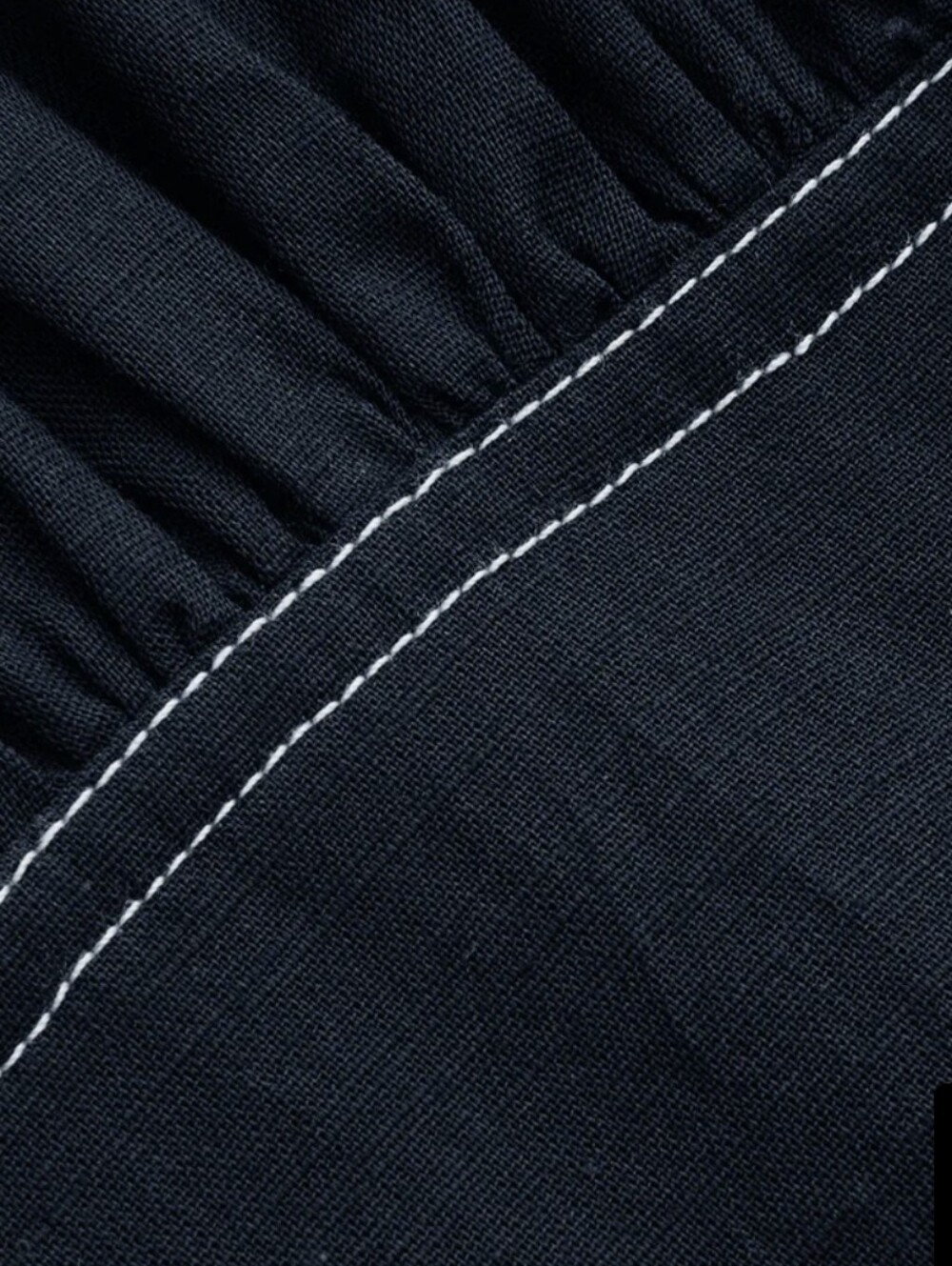 Commense Sleeveless Navy Tie-Waist Midi Dress - Picture 7 of 8